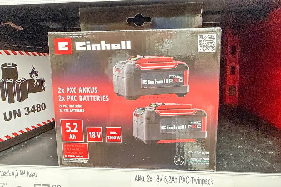 3 Akkus Einhell 5,2 Ah 18 V PXC